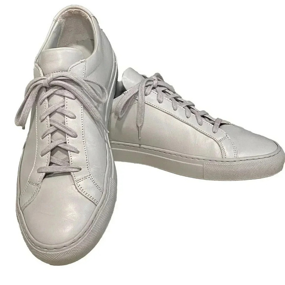 COMMON PROJECTS Men’s EU 41 US 8 Original Achilles Leather Sneakers Gray‎ - Picture 1 of 16